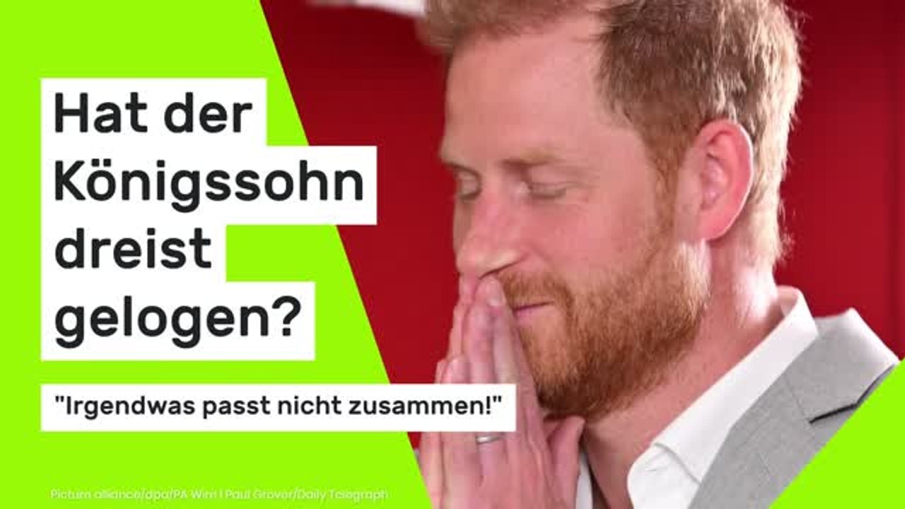 Prinz Harry: 'Irgendwas passt nicht zusammen!' Hat der Königssohn dreist gelogen?