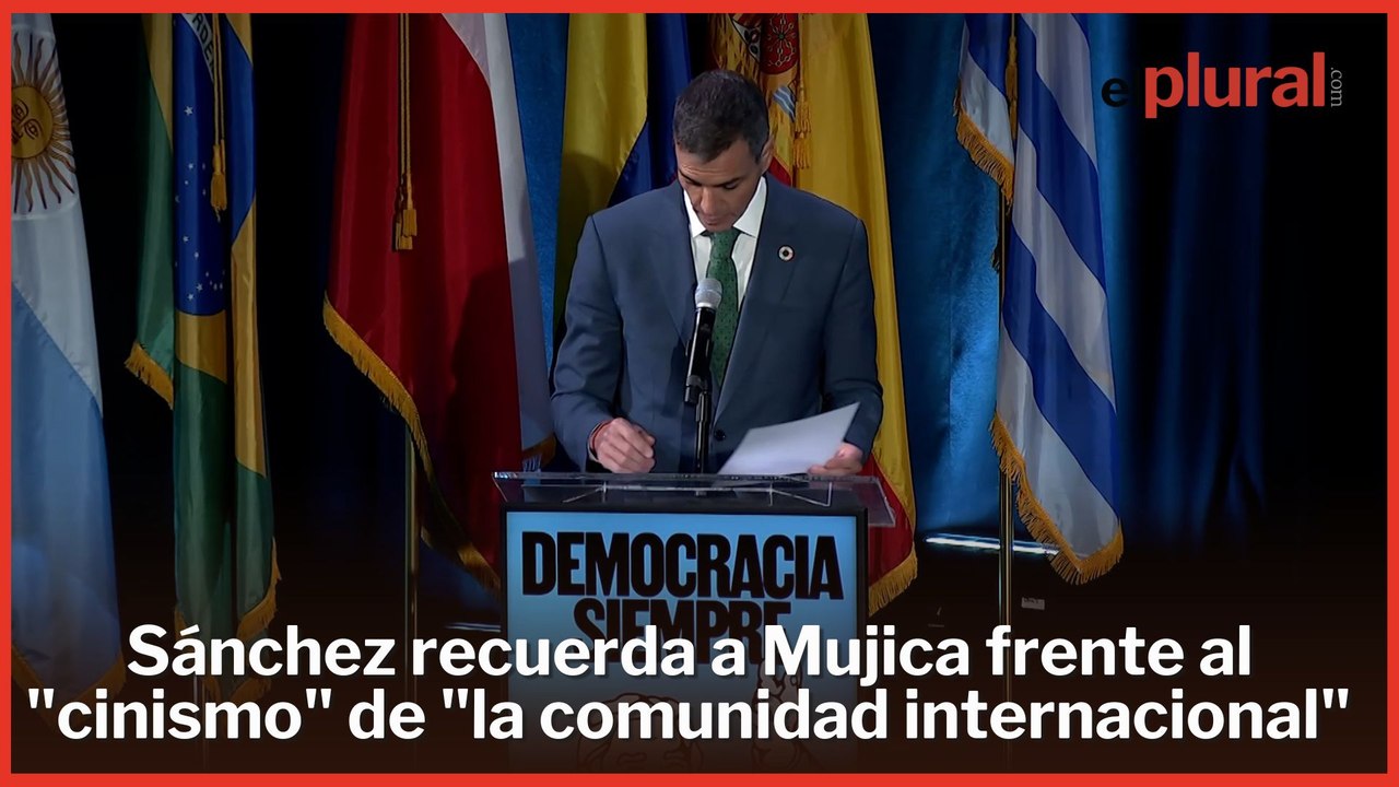 Sánchez recuerda a Pepe Mujica frente al "cinismo" de "la comunidad internacional" sobre Gaza