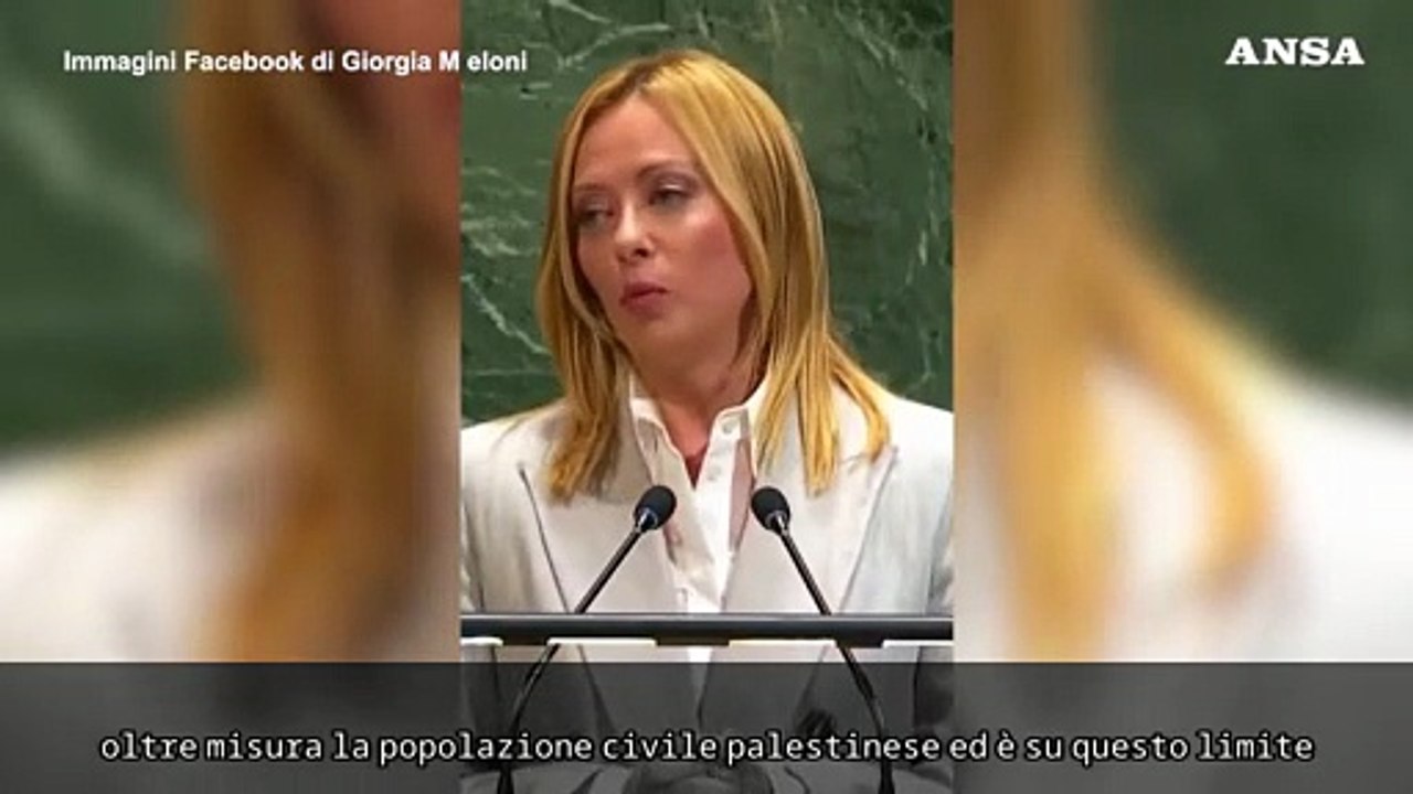 Meloni: "Israele oltre i limiti, esca dalla trappola della guerra"