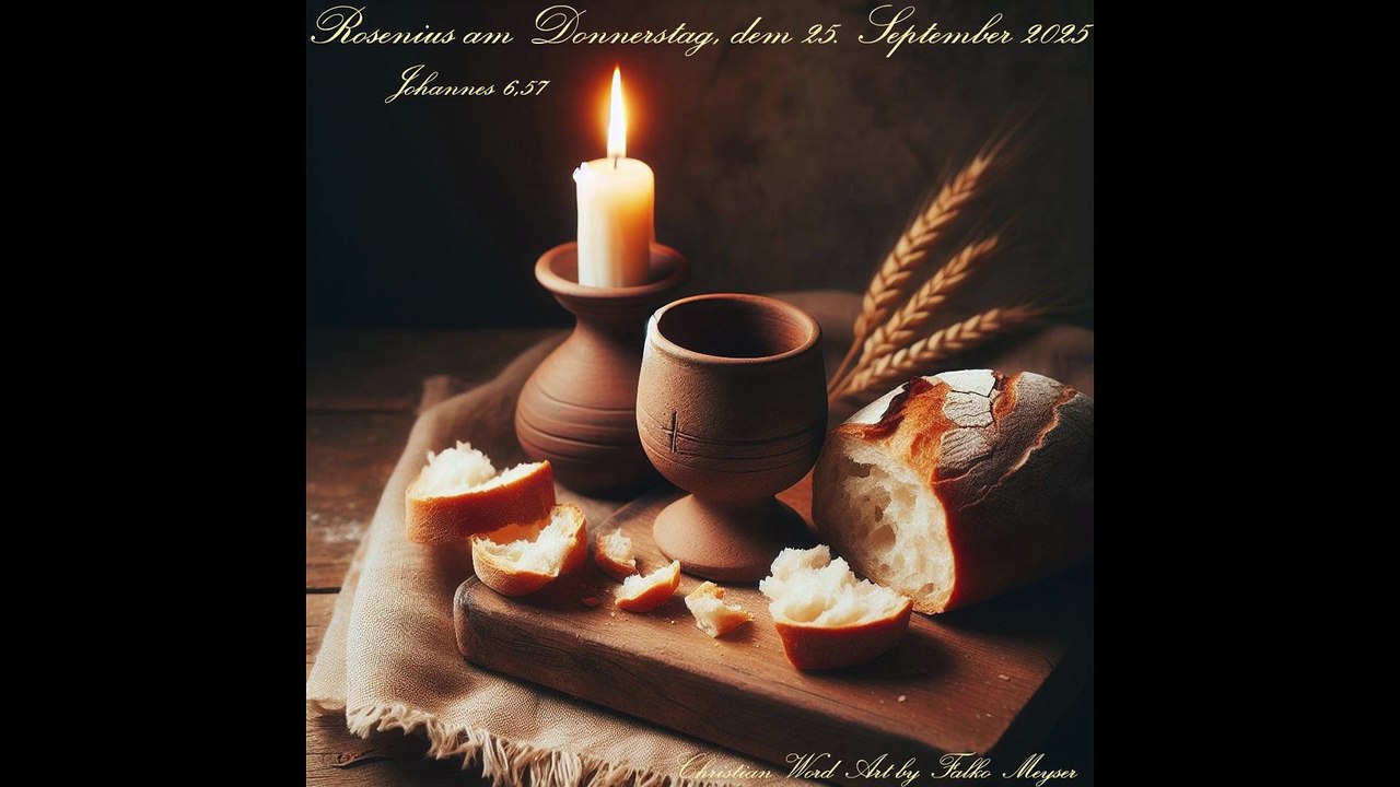 Rosenius am Donnerstag, dem 25. September 2025, zu Johannes 6,57
