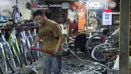 Les opérations de sauvetage se poursuivent à Taïwan après les inondations du typhon Ragasa