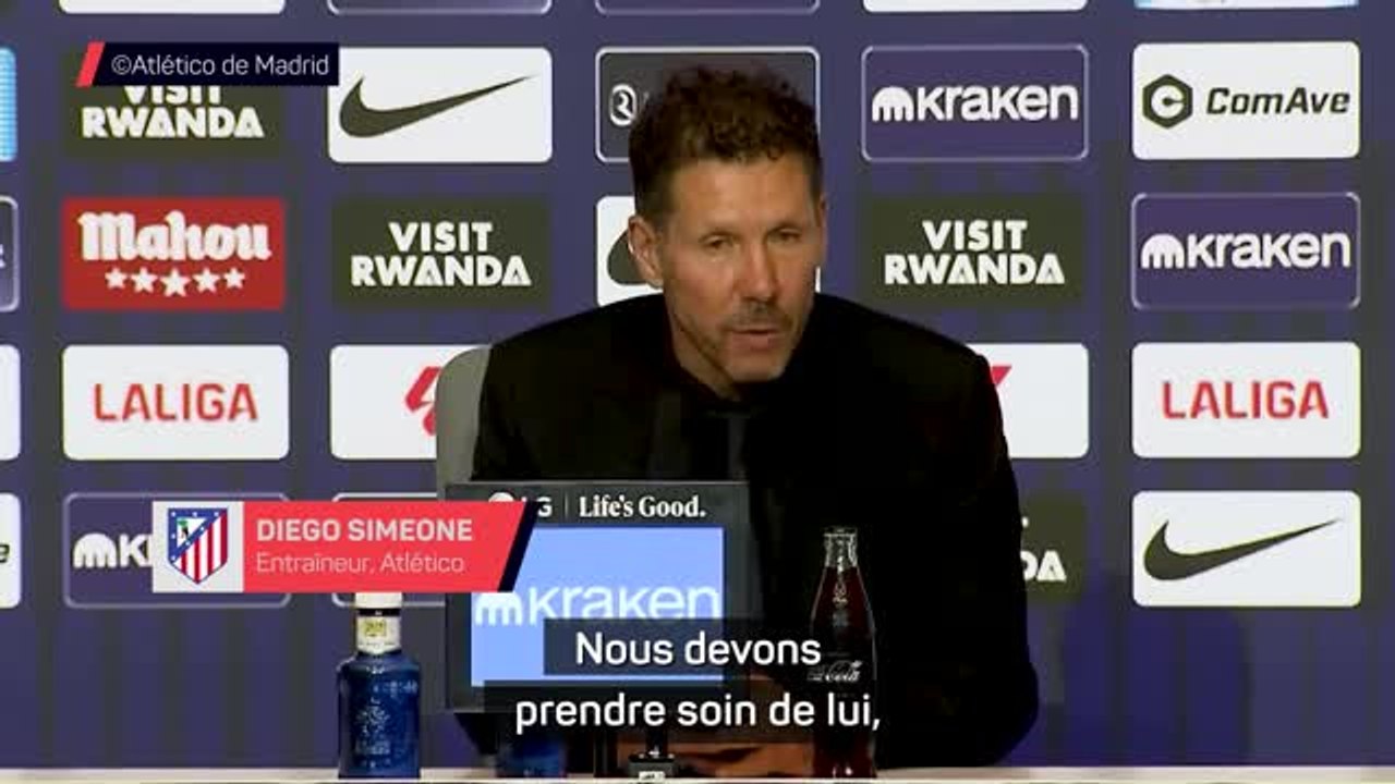 Atlético - Simeone: "Nous devons prendre soin d'Alvarez"