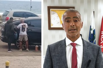 Football legend Romario was left red-faced when his supercar ran out of fuel