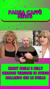 Nancy Brilli e Milly Carlucci tensione in studio Ballando con le stelle