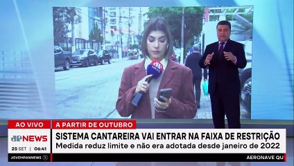 Sistema Cantareira vai entrar em faixa de restrição