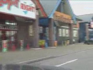 Parc-Y-Llyn Retail Park Aberystwyth Wales Road Video