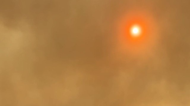 Woman shares her view of the wildfire spreading across Zakynthos, Greece