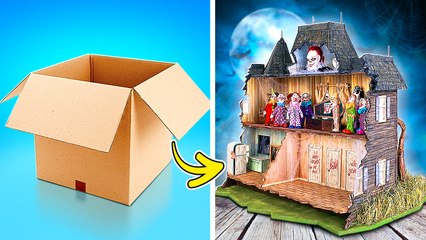 Cardboard House from Trash ♻️🏠 Best DIY Makeover Ever! ✨