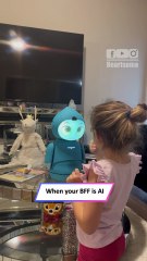 Girl Bonds With Moxie, the World’s First AI Robot for Kids|| Heartsome 💖