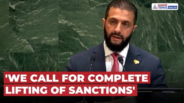 Syrian President Al-Sharaa In UNGA Speech Demands Sanctions End, Vows to Rebuild Nation