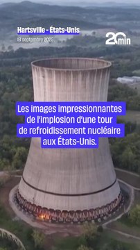 Implosion d’une tour de refroidissement nucléaire aux États-Unis