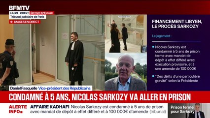 "Je souhaite qu'il fasse appel", confie Daniel Fasquelle, vice-président LR, après la condamnation de Nicolas Sarkozy à 5 ans de prison