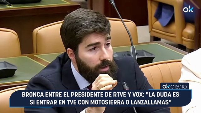 Bronca entre el presidente de RTVE y Vox: La duda es si entrar en TVE con motosierra o lanzallamas