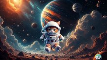 Napstronaut: The Sleepiest Space Cat in Zero Gravity! 😴🐱🚀