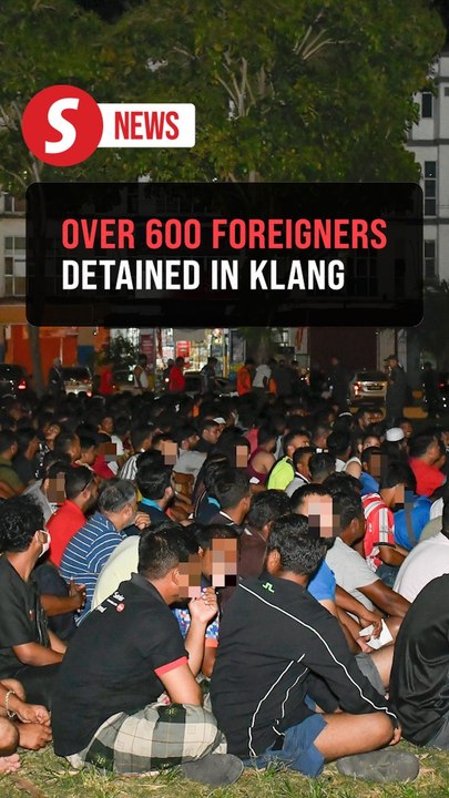 Over 600 foreigners nabbed in Immigration raid in Klang