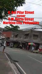 G. Del Pilar Street corner C.M. Recto Street in Marikina City, Philippines