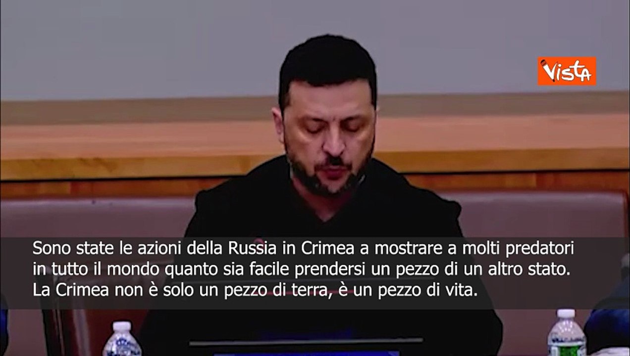 Zelensky: La Crimea non è un pezzo di terra ma di vita