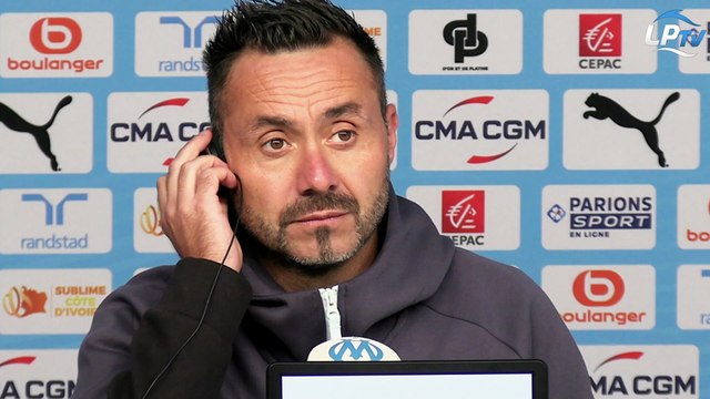 Extrait de la conférence de presse de Roberto De Zerbi