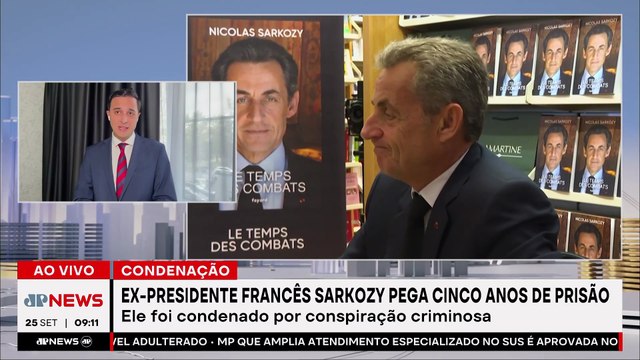 Ex-presidente francês Nicolas Sarkozy é condenado a 5 anos de prisão