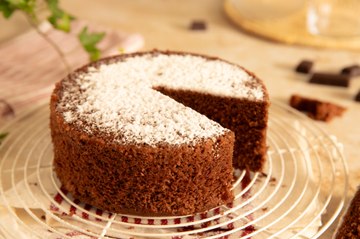 Bizcocho de chocolate al microondas