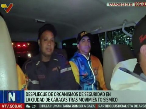 Jefe de Gobierno de Caracas realiza despliegue de organismos de seguridad tras movimiento sísmico