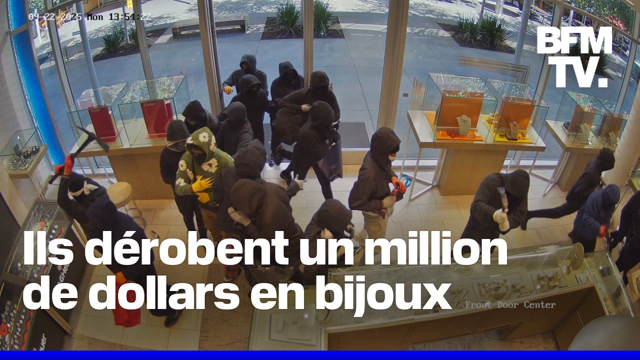 États-Unis: plus de 20 braqueurs dérobent un million de dollars en bijoux