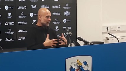 Manchester City boss Pep Guardiola - Post-Match after beating Huddersfield Town