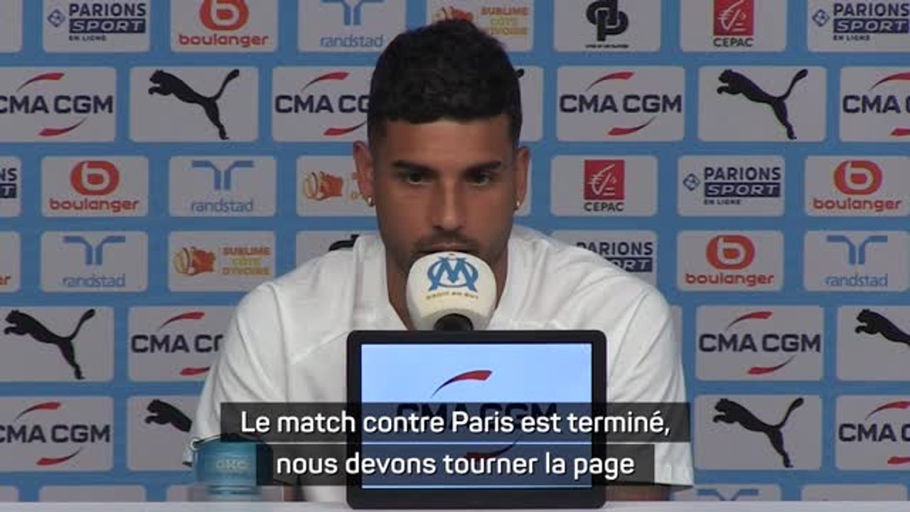 Marseille - Emerson : "Le match contre Paris est terminé, nous devons tourner la page"