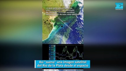 Así suena una imagen satelital del Río de la Plata desde el espacio