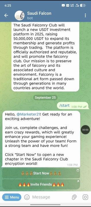 Saudi Falcon New USDT Earning platform New Lounched Earn passive income