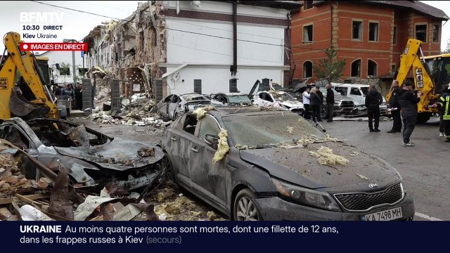 Kiev bombardée par des centaines de drones et de missiles