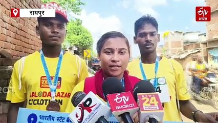 बलौदा बाजार में साइक्लोथॉन का आयोजन, राजस्व मंत्री टंकराम वर्मा ने दिखाई हरी झंडी