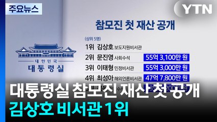 대통령실 참모진 재산 첫 공개...김상호 비서관 부동산 7채 1위 / YTN
