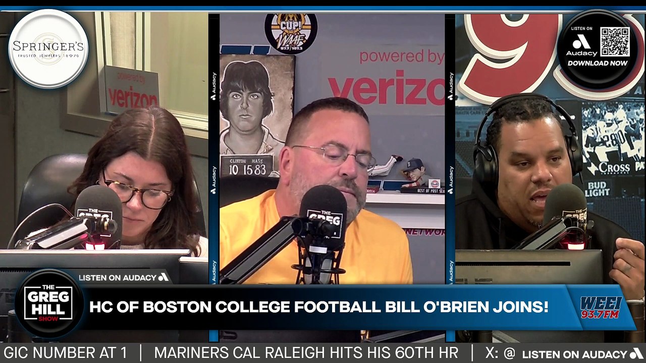 HC of BC football Bill O'Brien joins!