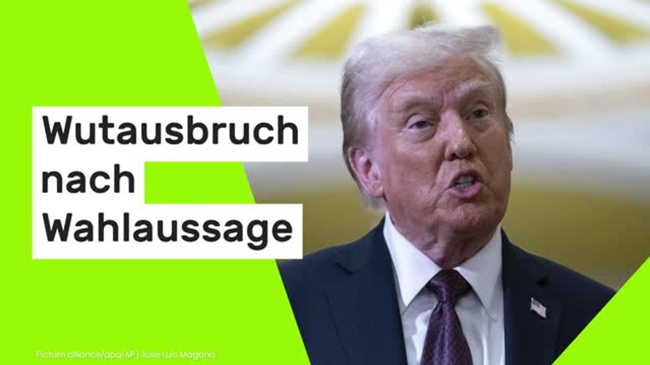 Donald Trump: Wutausbruch nach Wahlaussage - US-Präsident beleidigt Kamala Harris