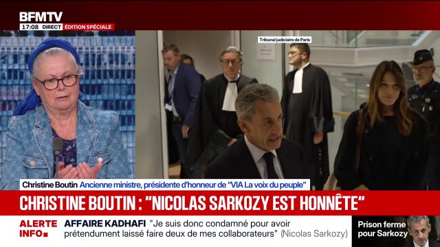 Cette condamnation salit la France , estime Christine Boutin, ancienne ministre
