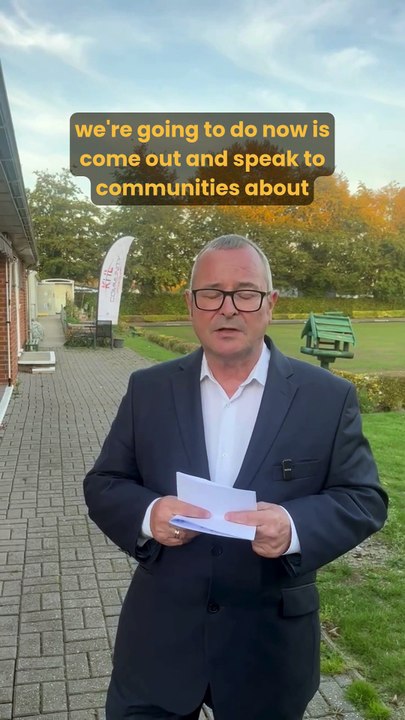 Corby MP Lee Barron celebrates the awarding of £20m to Corby from the Pride in Place scheme