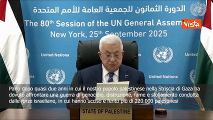 Abu Mazen (Anp): A Gaza in atto da due anni un genocidio