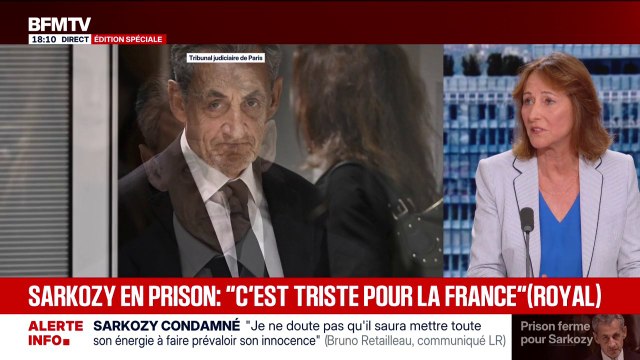 Condamnation de Nicolas Sarkozy: Si tout ça s'était su avant, est-ce qu'il aurait eu l'investiture de ses propres électeurs , s'interroge Ségolène Royal, ancienne candidate à l'élection présidentielle de 2007
