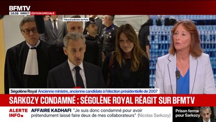 Condamnation de Nicolas Sarkozy: "C'est triste pour la France", estime Ségolène Royal, ancienne candidate à l'élection présidentielle de 2007