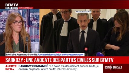 Condamnation de Nicolas Sarkozy: pour l'avocate d'une partie civile, "le tribunal a constaté l'existence d'un pacte corruptif"