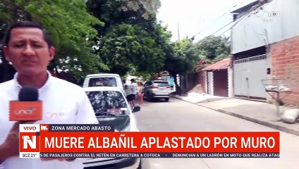 FALLECE ALBAÑIL APLASTADO POR UNA PARED