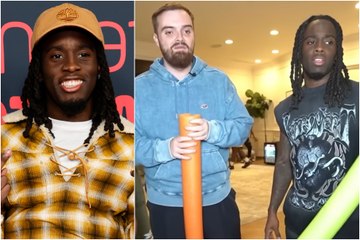 La reacción de Kai Cenat al superar el récord d e suscriptores de Twitch