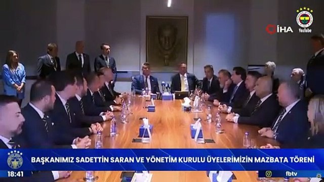 Sadettin Saran ve yönetim kurulu üyeleri mazbatasını aldı