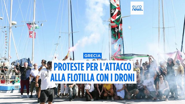 Grecia, proteste per l'atteggiamento del governo verso la Global Sumud Flotilla diretta a Gaza
