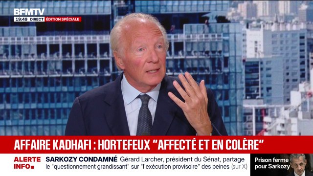 Brice Hortefeux affirme avoir été victime d'un traquenard lorsqu'il a rencontré le beau-frère de Mouammar Kadhafi