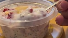 Mousse com chia e aveia