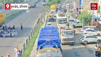 कुरुक्षेत्र के शाहाबाद अनाज मंडी में नहीं हो रहा धान उठान, किसान बोले- "हमारी बात सुनें सरकार, वरना NH जाम"