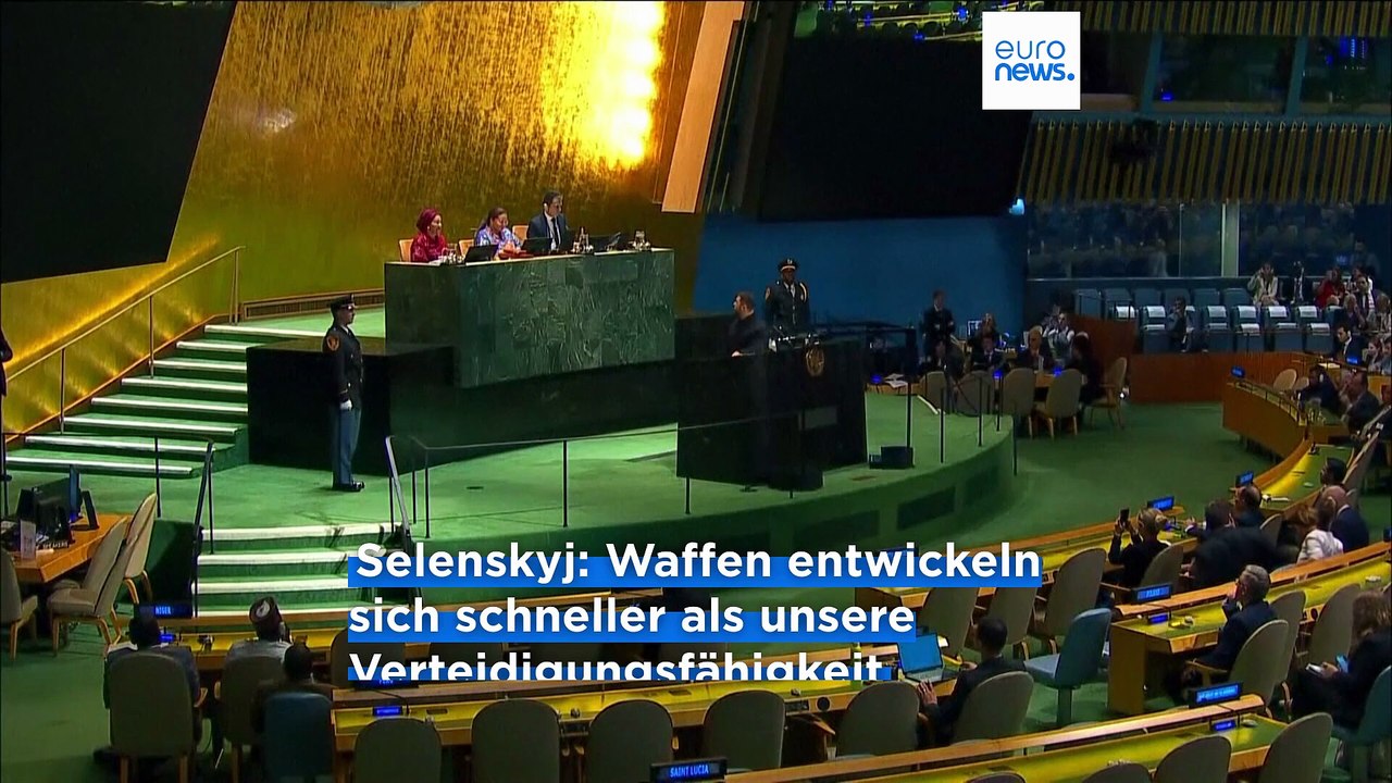 Selenskyj vor UN: Waffen entscheiden, wer überlebt