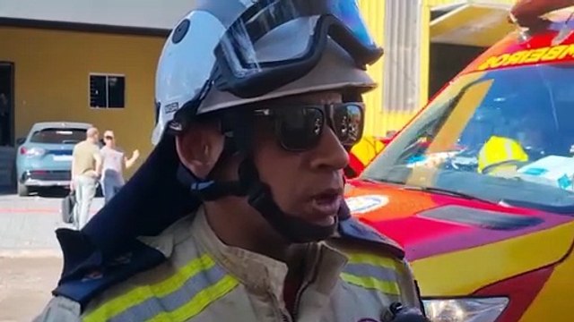 Nosso pessoal identificou múltiplas lesões , relata oficial do Corpo de Bombeiros em acidente de trabalho que resultou em morte